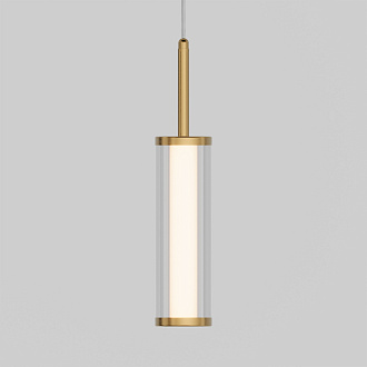 Подвесной светильник 6*6*138 см, *LED, 5W, 3000 Eurosvet Stark 50386/1 LED, латунь