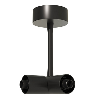 Потолочный токопроводящий угловой соединитель TECHNO ST LUCE ST1602.439.00 черный