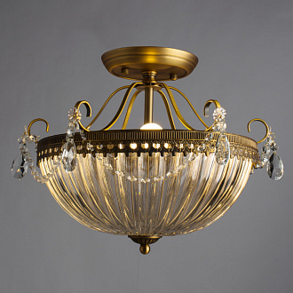 Потолочный светильник Arte lamp Schelenberg A4410PL-3SR латунь,стекло.