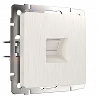 W1181013 Розетка Ethernet RJ-45, перламутровый рифленый Werkel, 4690389172717