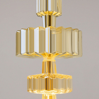 Подвесной светильник 15*15*360 см LED, 12W, 3000К, Maytoni LEVEL MOD253PL-L18BS3K3 латунный