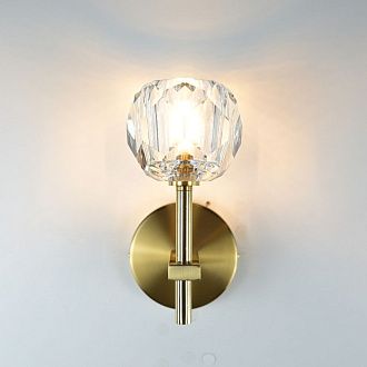 Бра Boule de Cristal Single Sconce Brass 22*11*22 см, 1*G9*40W, ImperiumLoft 44.234, Латунь
