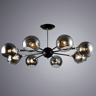 Потолочная люстра Arte Lamp Lagos A2708PL-8BK, диаметр 86 см, черный