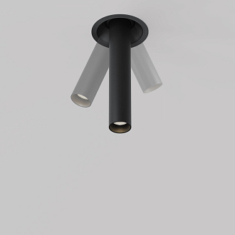 Встраиваемый светильник 3*3*21,6 см, LED, 7W, 3000К, Maytoni Technical Focus T C140RS-L200-7W3K-B черный, вр 7,5 см