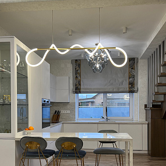 Светильник 60 см, 40W, 4000К Lussole Loft River LSP-8391 черный