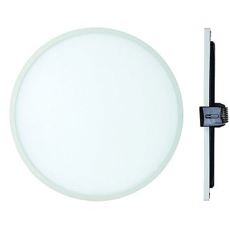 Светильник встраиваемый 17,5*2,5 см, вр 16 см, *LED*18W, 4000K, Mantra Saona MANC0182, матовый белый
