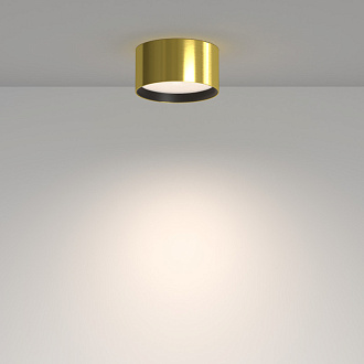 Светильник 12 см, 12W, 4000K, Maytoni Glare C091CL-12W4K-BS, латунь