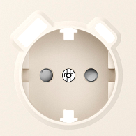 Donel A07 матовый кремовый накладка для розетки Schuko с зарядным устройством USB A+C,  со шторками 16A 250 В~,серия DB, DE22931