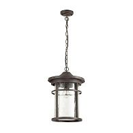 Уличный подвесной светильник Odeon Light Virta 4044/1 черный/патина