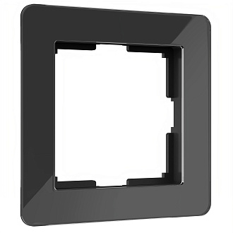 W0012708 Рамка на 1 пост Acrylic, черный Werkel, 4690389184826