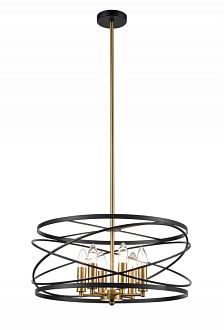 Подвесная люстра Vele Luce Florence VL5092P06, диаметр 50 см, черный