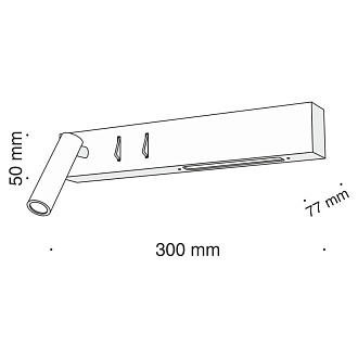 Бра Maytoni Comodo C031WL-L8B3K, 8W LED, 3000K, черный