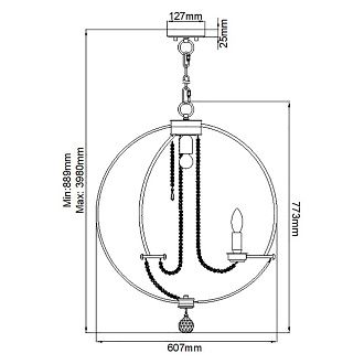 Люстра  Elstead Lighting, Арт. CASSIE7