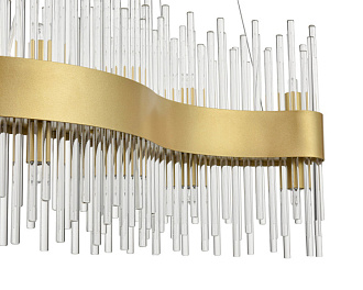 Подвесной светильник 18*60*100 см, 10*G9 золото Vele Luce Kronos VL3244P10