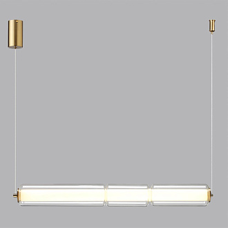 Подвесной светильник 68*8*150 см, 1 LED*19W, 3000 К, Odeon Light Fau, античная бронза 6688/19L