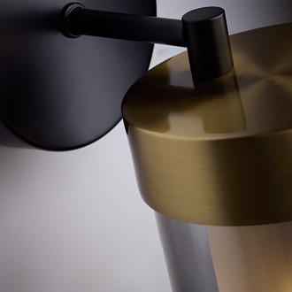 Бра 21 см, Freya Modern FR5432WL-01BBS, черный-латунь