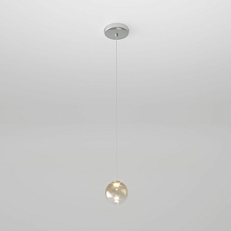 Подвесной светильник светодиодный 8 см 4200K 1W Eurosvet  Wonder 50234/1 LED янтарный