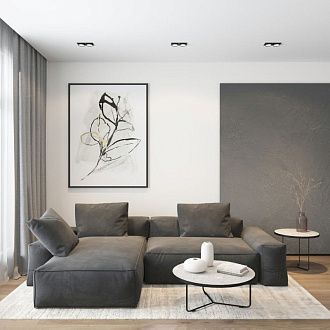 Светильник встраиваемый 22*11*4,5 см, 2*GX53*15W, Denkirs FLAT DK2092-BK, черный
