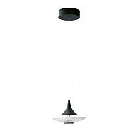 Подвес 15*150 см, 1*LED, 6W, 4000K, Favourite Wilet 4656-1P, чернный матовый