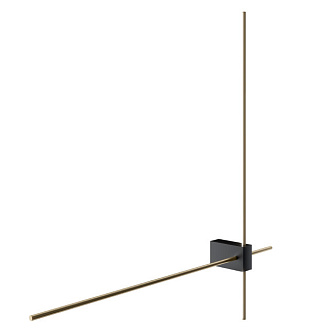 Бра 63*65 см, 12W, 3000K, 1150Lm, 2-3 м2 Maytoni Technical Pars C070WL-L12GB3K, черный-золото