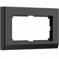 W0081808 Рамка для двойной розетки Stark, черный Werkel, 4690389162107
