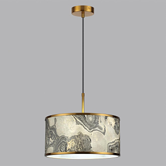 Подвес 38*38*202,9 см, 1 Е27*10W, Odeon Light Bergi, античная бронза 5064/1