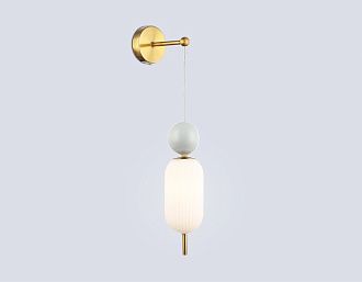 Бра со сменной лампой 10*20*57- см, 1*G9*28W, K, Ambrella Light High Light LH53108, латунь