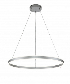Подвесной светильник 800*1000*100/1240 мм, 1*LED 123W 3000-5700K серебро Indigo Galass V000018L, 14001/1P Silver