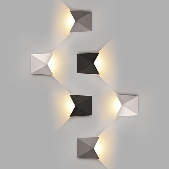 BATTERFLY черный уличный настенный светодиодный светильник 1517 TECHNO Elektrostandard