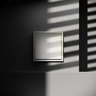 Выключатель с самовозвратом встраиваемый Voltum S70 одноклавишный 10А, шелк пластик Soft touch VLS010604