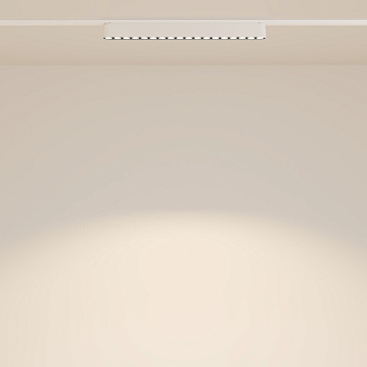 Трековый светильник 2,5*33*2,75 см, LED 16W, 3000К, Белый Maytoni Points TR082-1-18W3K-M-W