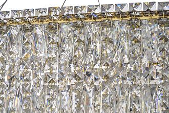 Люстра подвесная ** см, Led лента*LED*150W, 3000/6000K, Arti Lampadari Ovindoli Nickel Ovindoli L 1.5.120x40.100 G, Золото