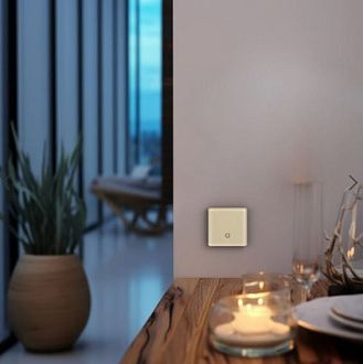 Радиовыключатель сенсорный HiTE PRO SN-R1 (бежевый, закругленные углы) HPSW-SNR1-BG