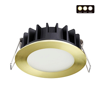 LED светильник 9 см, 10W, 3000-6000K, Novotech Lante 358950, бронза, вр 7,5 см