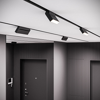 Трековый светильник LED 12W, 2700~6500 К, 10,1*22*2,3 см, черный, Elektrostandard Slim Magnetic 85082/01