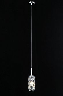 Люстра Ø80 x H1200, мм, 1*40W, CH (Хром) NewRgy 33588MD/1 CH
