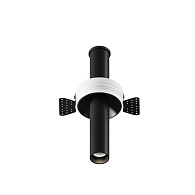 Встраиваемый светильник 3*3*21,6 см, LED, 7W, 4000К, Maytoni Technical Focus T C140TRS-L200-7W4K-B черный, вр 8 см