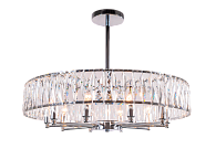 Люстра Ø700 x H500, мм, 10*40W (400W), CHROME (Хром) NewRgy 2432R/10A CHR+CL