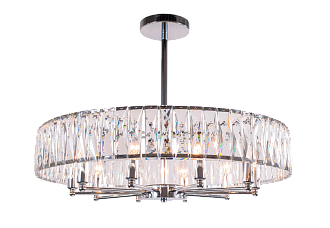 Люстра Ø700 x H500, мм, 10*40W (400W), CHROME (Хром) NewRgy 2432R/10A CHR+CL