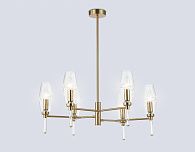 Люстра на штанге **52- см, 6*E14*40W, K, Ambrella Light High Light LH55201, латунь