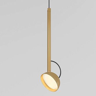 Подвесной акцентный светильник 6*6*133 см, LED, 7W, 3000K, Elektrostandard Join 50313 LED, латунь
