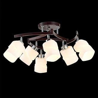 Люстра потолочная Citilux Берта CL126162 Хром + Венге