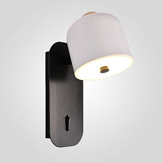 Бра STILLE Бело-Черный 8*15*22 см, 1*LED*7W, 3000, 4000, 5000K, ImperiumLoft STILLE01, Чёрный