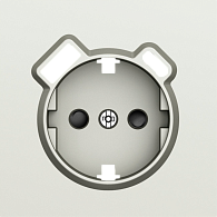 Donel S08 шампань накладка для розетки Schuko с зарядным устройством USB A+C,  со шторками 16A 250 В~,серия DB, DS22951
