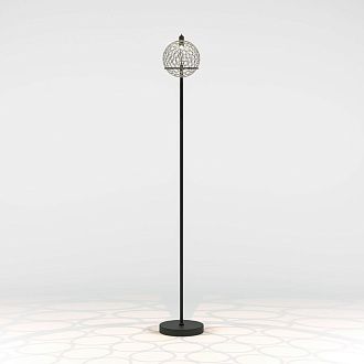 Напольный cветильник 23,5*23,5*153- см, *LED*6W, 3000K, Eurosvet Gemini, 80492/1 черный, 4690389210143