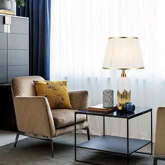 Настольный светильник 53*33* см, Е27 1x60ВтW, , Белый MODELUX ML.6210.01TL WH