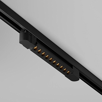 Трековый трехфазный светильник 38 см, 10W, 2700K, Maytoni Points TR195-3-10W2.7K-M-B, черный