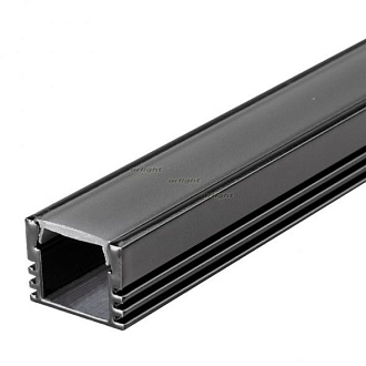 Профиль PDS-S-2000 ANOD Black RAL9005 (Arlight, Алюминий) 020895