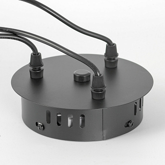 Люстра подвесная 85 см, LED 30W,  4000 K,  Lussole Jasper LSP-8641 Блестящее золото