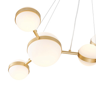 Подвесная люстра 70*40*135 см, 6*LED, 42W, 4000К, Favourite Asterismo 4448-6P золотой